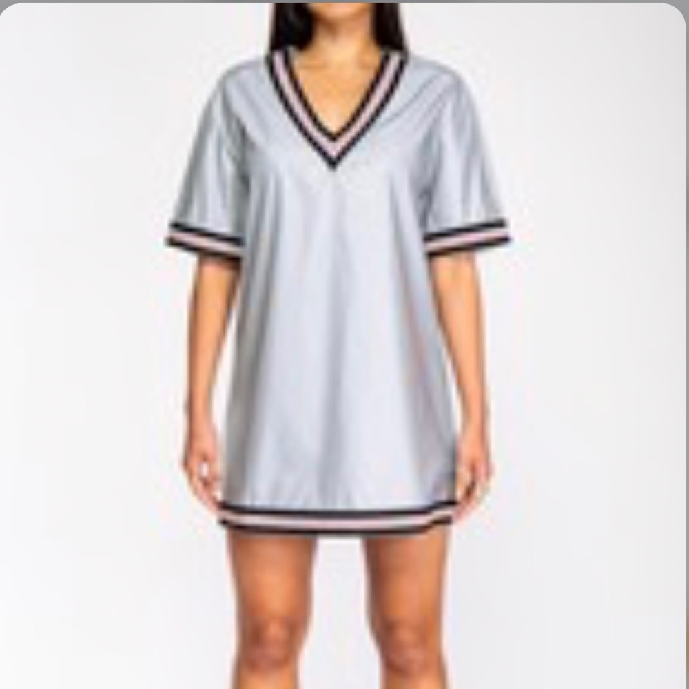 Reflective mini dress
